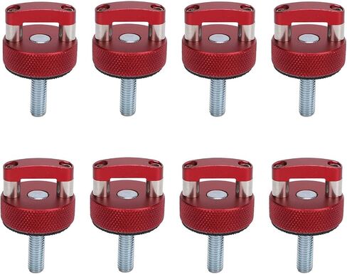Hard Top Quick Removal Fastener Thumb Screw, 8PCS M8 1.25 Thread Integrated D Ring for Bronco 2dr 4dr 2021 Onwards, Easy Installation, Hardtop Quick Release Fasteners (Black) in Saudi Arabia