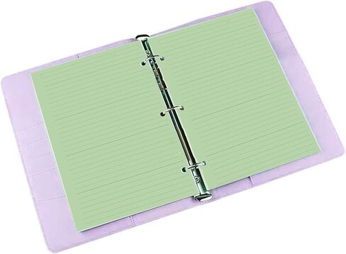 A5 Filler Paper, 6 Hole Colorful Refills Lined Paper for 6 Ring Refillable Binder, 110 Gsm 5-Color Loose Leaf Planner Refill Paper, 100 Sheets/200 Pages, 5.7 x 8.3 Inch in Saudi Arabia