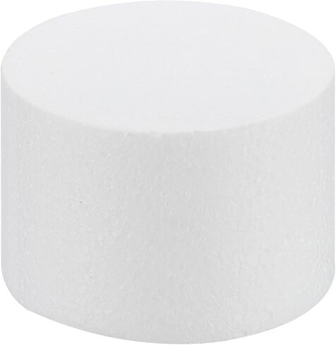 MECCANIXITY Round Foam Cake Dummy 4 Inch x 4 Inch Circle Dummy Cake Set for Wedding Cakes, Birthday Cakes, Crafts, and Window Displays in Kuwait