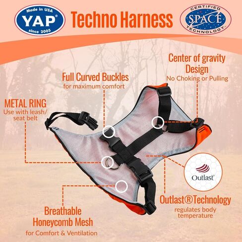 YAP Techno® Anti Pull Harness ، قابلة للتعديل 4 اتجاهات ، تسخير سترة الكلب مع مقبض التحكم السهل ، لا يوجد خنق الكلاب لجميع السلالات ؛ 90-175 رطلا (رويال أرجواني ، كبير جدا) in Saudi Arabia