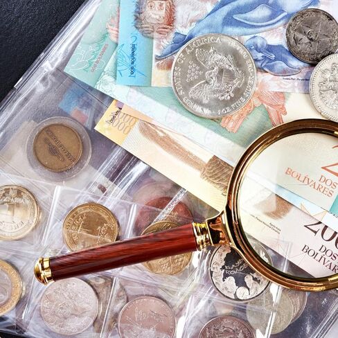 600 جيوب من الأكمام عملة معدنية 20 ورقة من حاملي عملة العملات لجامع حماية عملة العملات البلاستيكية لوازم جمع صفحات الموثق مع 9 ثقوب قياسية (30 جيب) in Kuwait