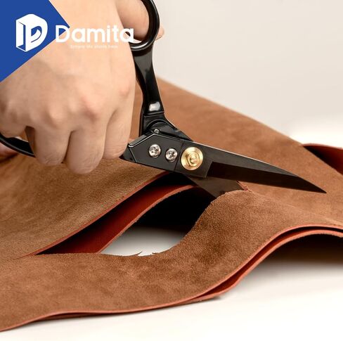 9 inch Sewing Scissors Sharp Leather Scissor for Fabric Cutting Dressmaking Shears with Ergonomic Handle (Comes with 5 accessories) in Saudi Arabia