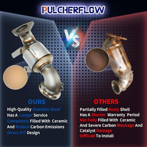 Rear Catalytic Converter Compatible with 2011 2012 2013 2014 2015 2016 Chevrolet Cruze, 2016 Limited 1.4L l4 Catalytic Convertor High Performance (EPA Compliant) in Saudi Arabia