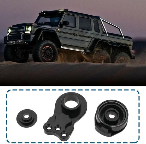 2pcs 25T Servo Saver 3 Holes Adjustable Servo Horn Arm with Screws Washers for 1/8 1/10 RC Car Crawler Compatible with Capra Compatible with TRX4 TRX6 in Kuwait