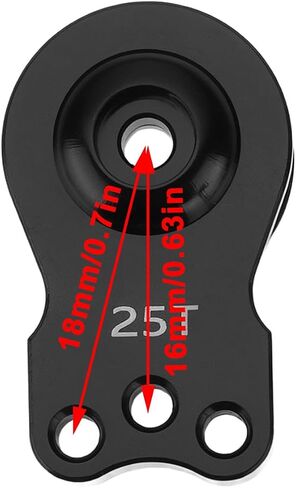 2pcs 25T Servo Saver 3 Holes Adjustable Servo Horn Arm with Screws Washers for 1/8 1/10 RC Car Crawler Compatible with Capra Compatible with TRX4 TRX6 in Kuwait