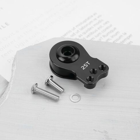 2pcs 25T Servo Saver 3 Holes Adjustable Servo Horn Arm with Screws Washers for 1/8 1/10 RC Car Crawler Compatible with Capra Compatible with TRX4 TRX6 in Kuwait
