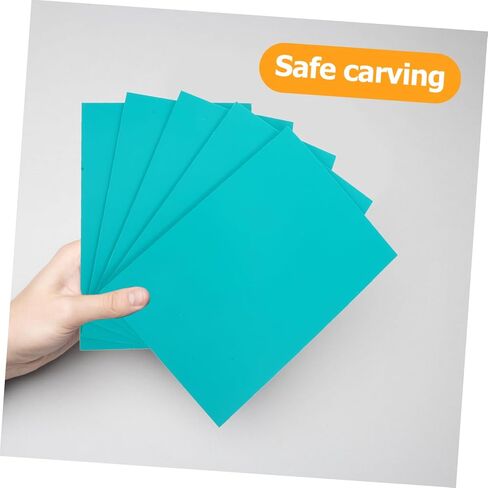HOMSFOU 5pcs Carving Rubber Board for Boy Girl Beginner Printmaking Tool to Use for Parent-boy Girl Activities in Kuwait