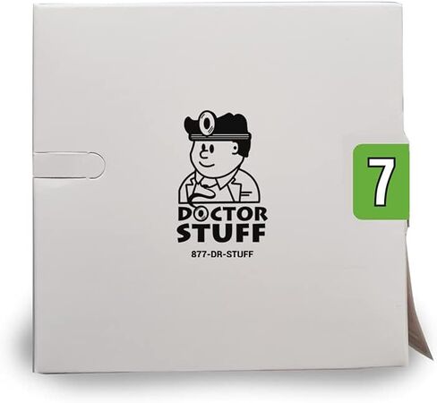 Doctor Stuff - File Folder Labels, Number 0, Colwell Jewel Tone Match - CONM Series Chart Stickers, Yellow, 1" x 1-1/2", #0, 500/Roll in Kuwait