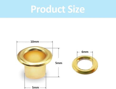 Simaiyun 200 PCS 2MM ثقيلة الحلقات الصغيرة ، جفن دعم ذاتي للخرز CORES COLLES DIY Projects （GOLD） in Kuwait