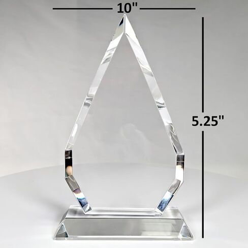 Personalized Engraved Thank You Award - Laser Engraved Design - Thank You - Add Your Own Text - Includes Gift Box - Thank You Award (Oval Facet Crystal) in Kuwait