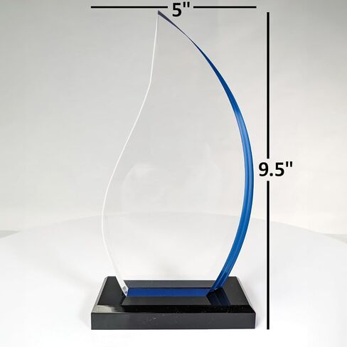 Personalized Engraved Thank You Award - Laser Engraved Design - Thank You - Add Your Own Text - Includes Gift Box - Thank You Award (Oval Facet Crystal) in Kuwait