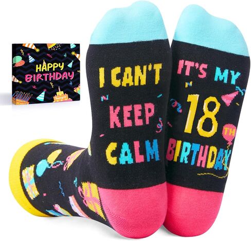 HAPPYPOP 16th Birthday Gifts Socks Ideas - Gifts for 16 Year Old Teenage Girls Boys, 16th Birthday Presents for Teens Age 16 in Saudi Arabia