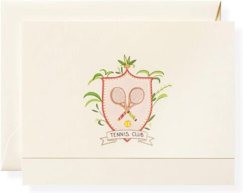 Karen Adams Box of 8 Assorted Notecards with Matching Envelopes - Flourish, Natural White in Kuwait