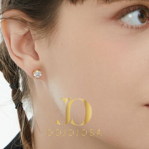 Moissanite Stud Earrings 925 Sterling Silver Lab Created Diamond Earrings for Women Men DOJOJOSA Jewelry Gifts in Saudi Arabia