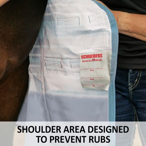Schneiders تعديل ملاءمة Dura-Mesh II مخططة الخيول أوراق | حماية الشاقة | التكنولوجيا العاكسة والفضائية | 70 ٪ حراسة الأشعة فوق البنفسجية in Kuwait