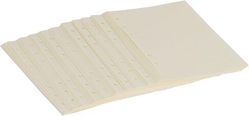 B5 Refill Paper 9 Hole Punched Filler Paper Refills for B5 Loose Leaf Notebook Travel Journal Personal Diary Planner Binder Scrapbook, 80 Sheet, 160 Page, Blank Paper, 6.9 Inches x 9.8 Inches in Saudi Arabia