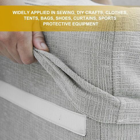 Sew on Hook and Loop Tape, 3/4 Inch Width Non-Adhesive Back Nylon Sewing Fastener Strips Interlocking Fabric Tape 2 Yards Fit for Clothing Crafts Sewing DIY Project - (Light Blue) in Saudi Arabia