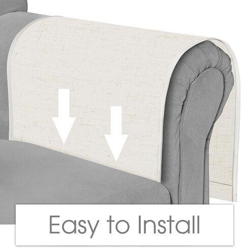 Joywell Sofa Armrest Organizer حامل التحكم عن بُعد لـ Recliner Couch Organizer Caddy Bed حامل عن بُعد مع 6 جيوب للمجلات والكمبيوتر اللوحي والهاتف و iPad و Beige in Kuwait