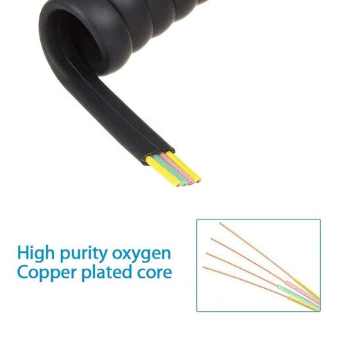 يعمل سلك الهاتف ، سلك الهاتف غير المصقول 4feet مع جميع الهواتف الأرضية المحببة ، متوافق عالميًا ، للاستخدام في المنزل أو المكتب ، ملحق الهاتف in Kuwait