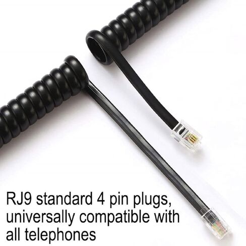 يعمل سلك الهاتف ، سلك الهاتف غير المصقول 4feet مع جميع الهواتف الأرضية المحببة ، متوافق عالميًا ، للاستخدام في المنزل أو المكتب ، ملحق الهاتف in Kuwait