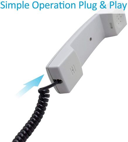 Telephone Cord, 4Feet Uncoiled Phone Cord Works with All Corded Landline Phones Handset, Universally Compatible,for Use in Home or Office, Telephone Accessory in Saudi Arabia