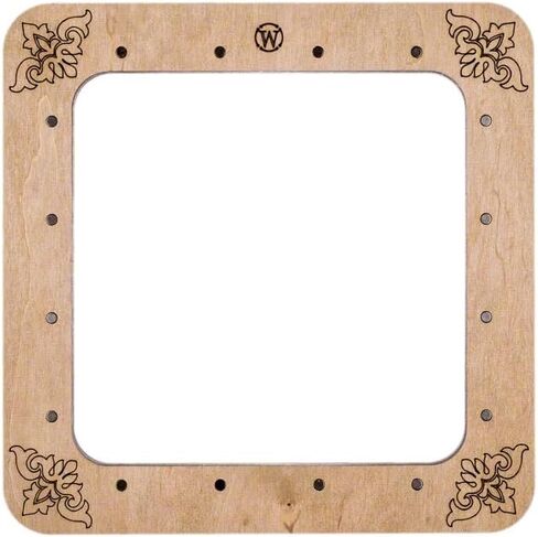 Big Hoop with Magnetic Holders from Plywood for Embroidery and Cross Stitching, MP-001 Light (5.5x5.5 in), Embroidery Wood Hoop, Beading Frame, Perforated Paper Magnetic Holder in Kuwait