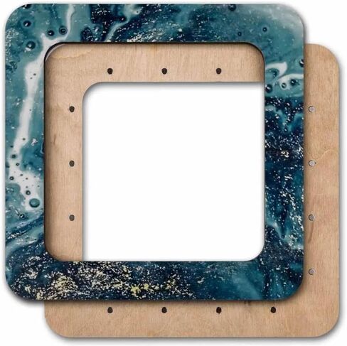 Big Hoop with Magnetic Holders from Plywood for Embroidery and Cross Stitching, MP-001 Light (5.5x5.5 in), Embroidery Wood Hoop, Beading Frame, Perforated Paper Magnetic Holder in Kuwait