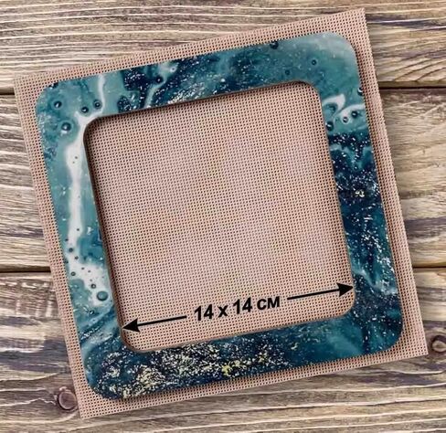 Big Hoop with Magnetic Holders from Plywood for Embroidery and Cross Stitching, MP-001 Light (5.5x5.5 in), Embroidery Wood Hoop, Beading Frame, Perforated Paper Magnetic Holder in Kuwait