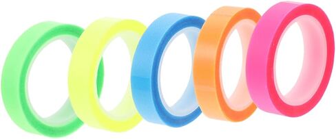 5 Rolls Transparent Highlighting Tape Removable Sticky Tabs for Book Notes Office Supplies for School and Dyslexia Support Color in Saudi Arabia