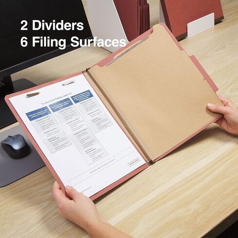 Staples Recycled Classification Folders, Letter, 2 Partitions, Blue, 20/Box in Saudi Arabia
