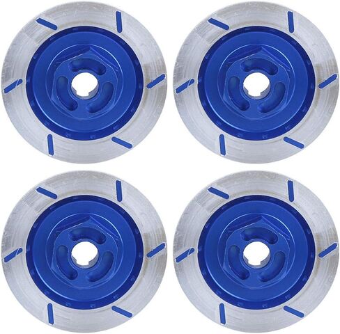 RC Car Brake Disc, Aluminum Alloy 1/10 High Simulation RC Car Wheel Hubs Adapter Spacer Brake Disc Upgrade Parts for HSP94123 Remote Control Model (Dark Blue) in Saudi Arabia