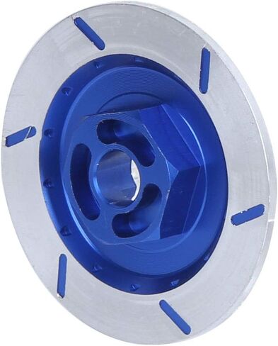 RC Car Brake Disc, Aluminum Alloy 1/10 High Simulation RC Car Wheel Hubs Adapter Spacer Brake Disc Upgrade Parts for HSP94123 Remote Control Model (Dark Blue) in Saudi Arabia