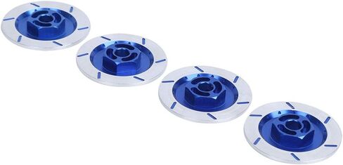 RC Car Brake Disc, Aluminum Alloy 1/10 High Simulation RC Car Wheel Hubs Adapter Spacer Brake Disc Upgrade Parts for HSP94123 Remote Control Model (Dark Blue) in Saudi Arabia