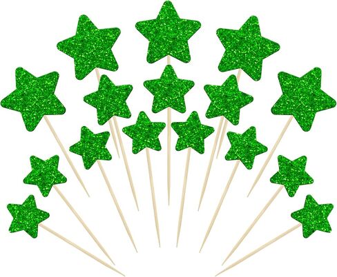 Gyufise 42Pcs Mixed Size Deep Blue Little Star Cupcake Toppers Glitter Twinkle Star Cupcake Picks for Wedding Engagement Bridal Shower Baby Shower Birthday Party Cake Decorations Supplies in Saudi Arabia