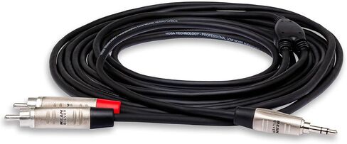 Hosa HMR-003Y 3.5 mm TRS to Dual RCA Pro Stereo Breakout Cable, 3 Feet in Saudi Arabia