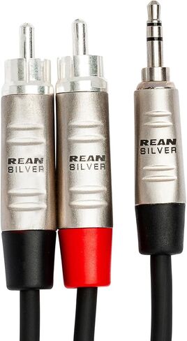 Hosa HMR-003Y 3.5 mm TRS to Dual RCA Pro Stereo Breakout Cable, 3 Feet in Saudi Arabia