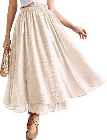 Scarlet Darkness Renaissance Maxi Skirt for Women Flowy Long Skirts with Pockets in Kuwait