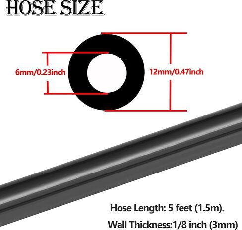 3/16"(5mm) ID 5FT High Performance Automotive Silicone Vacuum Tubing Hose line 130PSI for Engine in Saudi Arabia