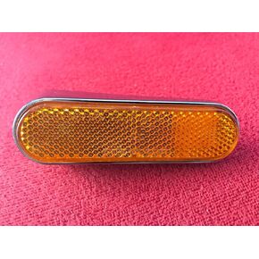OEM Front Right Reflector Compatible with Most Modern Vespa: GT, GTS, GTV, LX , 584084 (Orange)