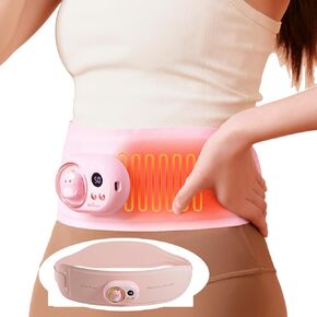 Portable Heating Pad for Period Cramps Low Back/Stomach Pain, Menstrual Cramp Relief Wearable Heating Pad for Women and Girls Gifts, Wireless Heating Pads with 3 Temperature Setting & Battery Powered