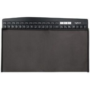 kwmobile Dust Cover Compatible with Universal Keyboard (M) - Computer Keyboard Protector Fabric Case - Black