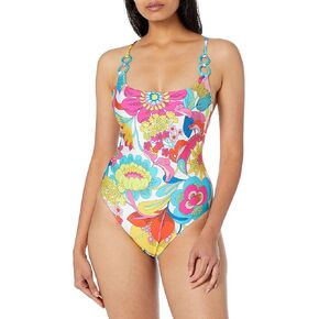 Trina Turk Women's Standard Fontaine High Cut One Piece Swimsuit-Bathing Suits in Saudi Arabia