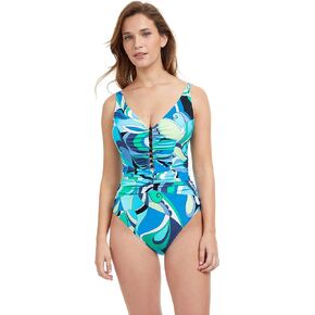 Profile by Gottex Women's Standard Retro Love V-Neck One Piece