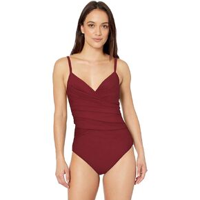 Profile by Gottex Women's Surplice One Piece Swimsuit