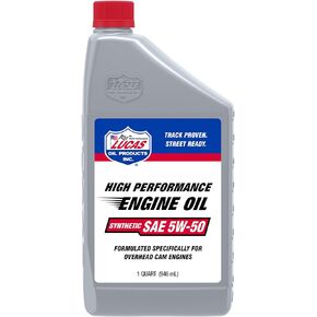 Lucas Oil 10101 Synthetic SAE 5W-50 Motor Oil - 1 Quart