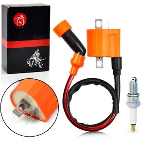 Ignition Coil Pack & SPARK PLUG + CAP For Arctic Cat 500 4x4 1999 2000 2001 2002 2003 2004 2005 2006 2007 2008 2009 3430-007
