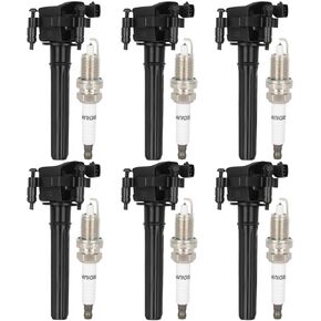 ECCPP UF269 6 ignition coils with 6 iridium Spark Plugs for Chrysler for Dodge Concorde Intrepid Concorde 300 Pacifica Prowler Magnum 2.7L 3.2L 3.5L 2001-2005 3.5L V6 UF269 UF395