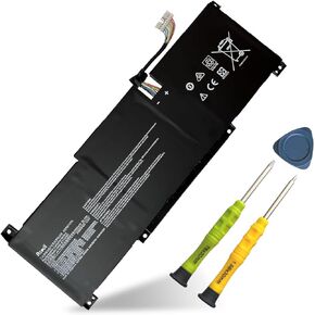 BTY-M491 Laptop Battery Compatible with MSI Modern 15 Modern 15 A10M A10RAS A10RB A10RD A11M A11MU A11SB A11SBL A11SBU A4M A5M A5MU, Summit B15 A11M A11MT A11MU 11.4V (White Connector 8 PIN)