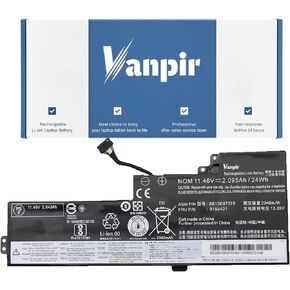 01AV421 T470 T480 Laptop Battery Replacement for Lenovo ThinkPad A475 A485 TP25 Series Notebook SB10K97578 01AV419 01AV420 01AV489 SB10K97576 SB10K97577 11.46V 24Wh 2095mAh 3-Cell