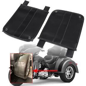 Black Universal Rear Fender Bra For Harley Trike Tri Glide, Champion, Lehman, Hannigan, California Sidecar, Roadsmith